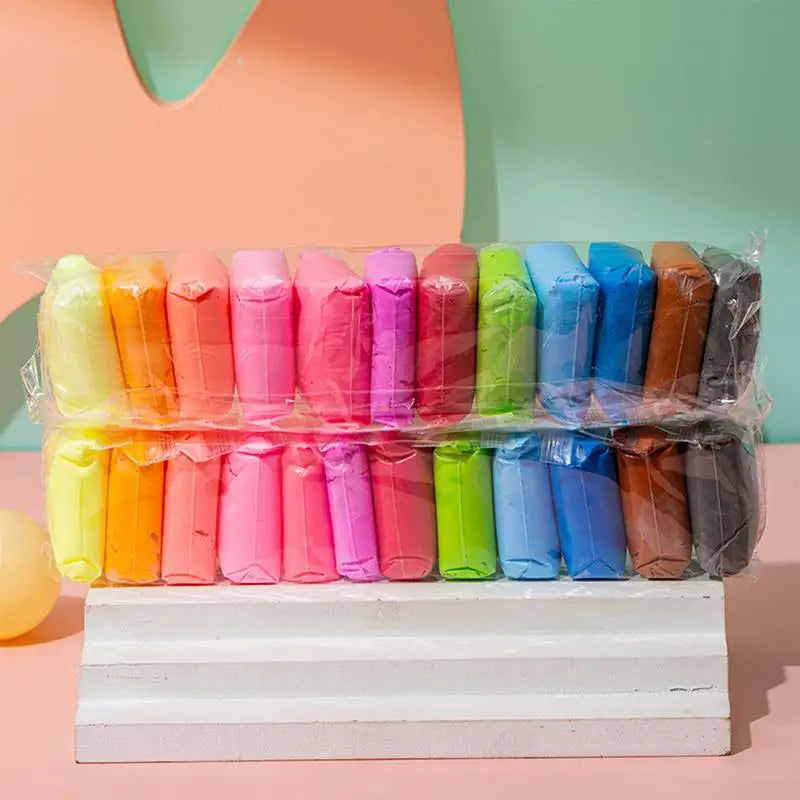 Colored Clay Child Modelling Craft Children Air Dry Clay With Hand Tools Stimulate Kids Early Learning Activities Interactive