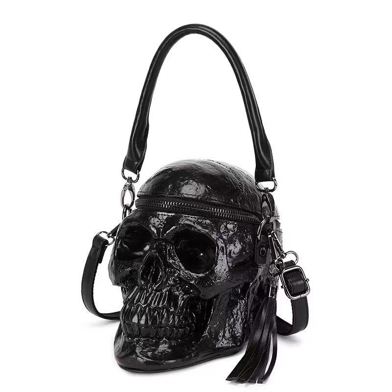 Unisex fashion skull pattern shoulder bag and handbag