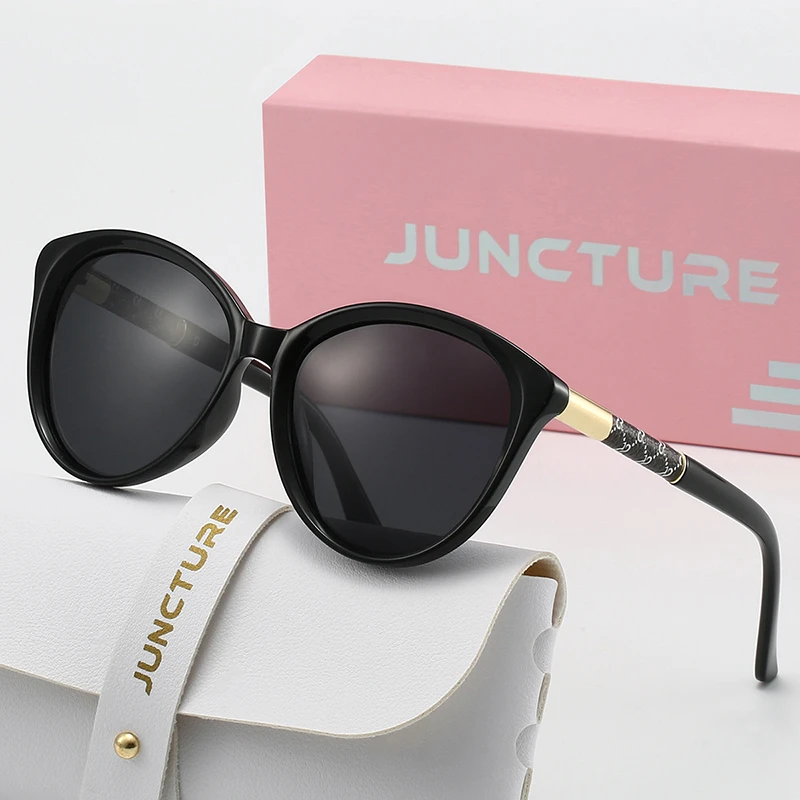 Polarized Women Sunglasses Fashion Cat Eye Sun Glasses Black Lady Glasses Party Holiday Gifts Sunglasses for Women
