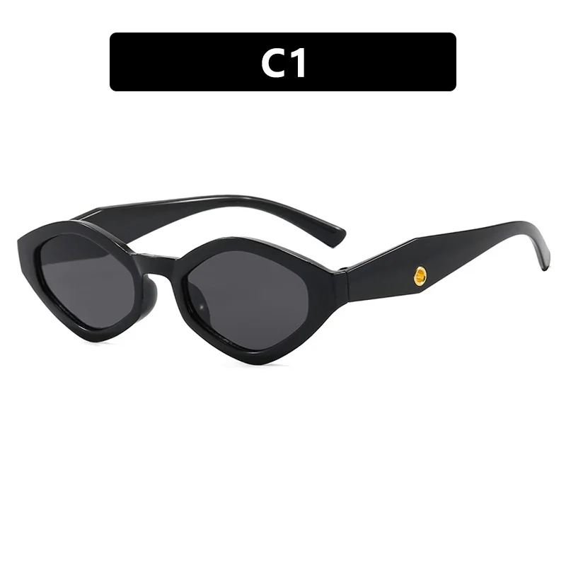 Diamond Shaped Sunglasses Y2K Women's Fashion Sunglasses Retro Alien Sunglasses INS Punk Hip-hop Polygonal Sunglasses