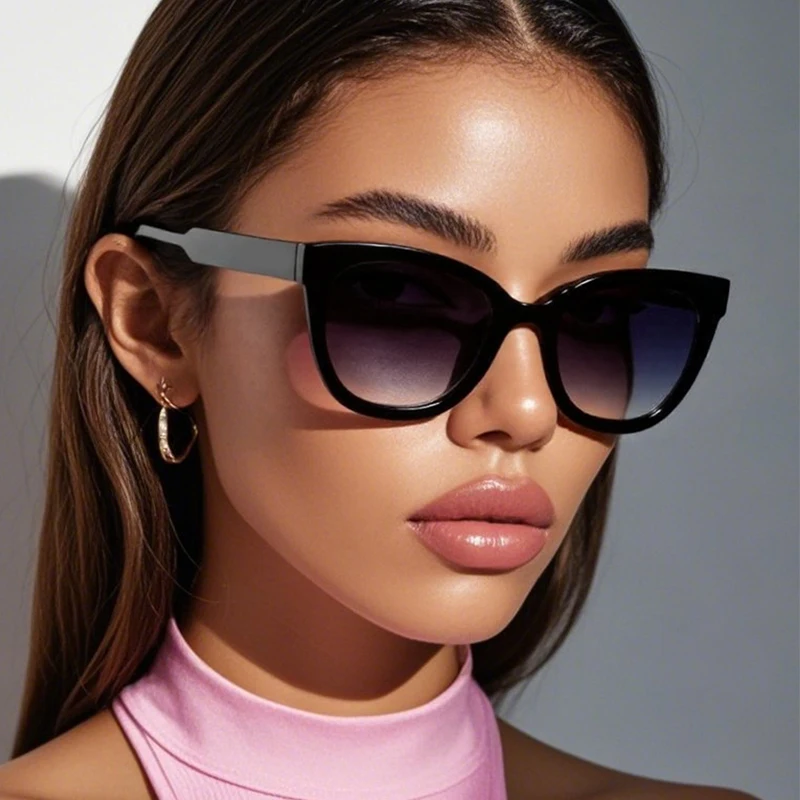1/3pcs Trendy Leopard Round Sunglasses Woman Fashion Cat Eye Mirror Sun Glasses Female Brand Designer Classic Gradient Eyewear