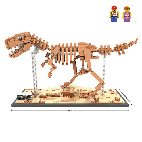 LOZ Diamond Blocks T Rex Dinosaur Fossil Skull Animal Model Set Toys