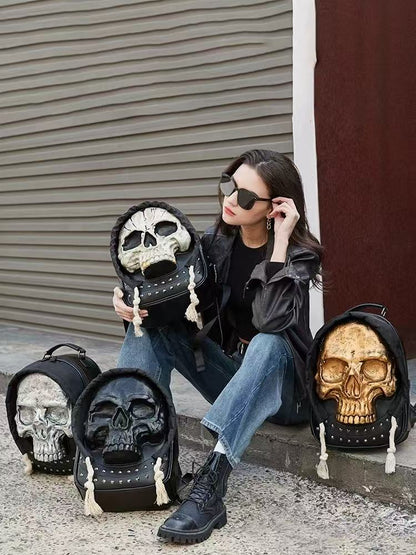 Cool personality 3D skeleton backpack