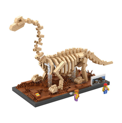 LOZ Diamond Blocks T Rex Dinosaur Fossil Skull Animal Model Set Toys