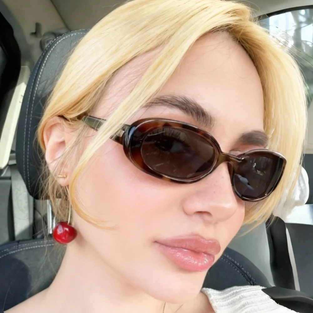 Women's Polarized Retro Oval Sunglasses UV400 – Small Frame Summer Beach Outdoor Fashion Sun Glasses