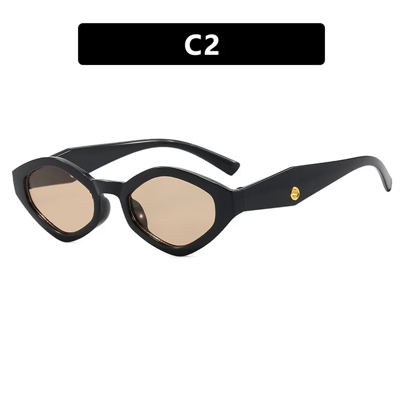 Diamond Shaped Sunglasses Y2K Women's Fashion Sunglasses Retro Alien Sunglasses INS Punk Hip-hop Polygonal Sunglasses