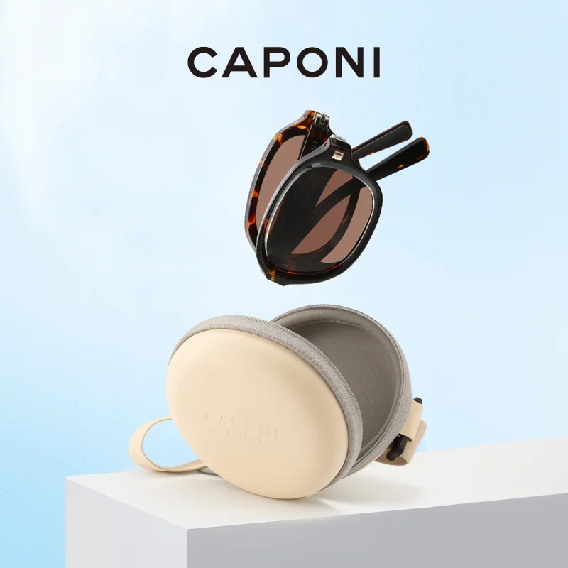 Folding Women's Polarized Sunglasses Ultra-Light Fashionable Travel Shades Clear Vision UV Protection Sun GlassesLenses Color