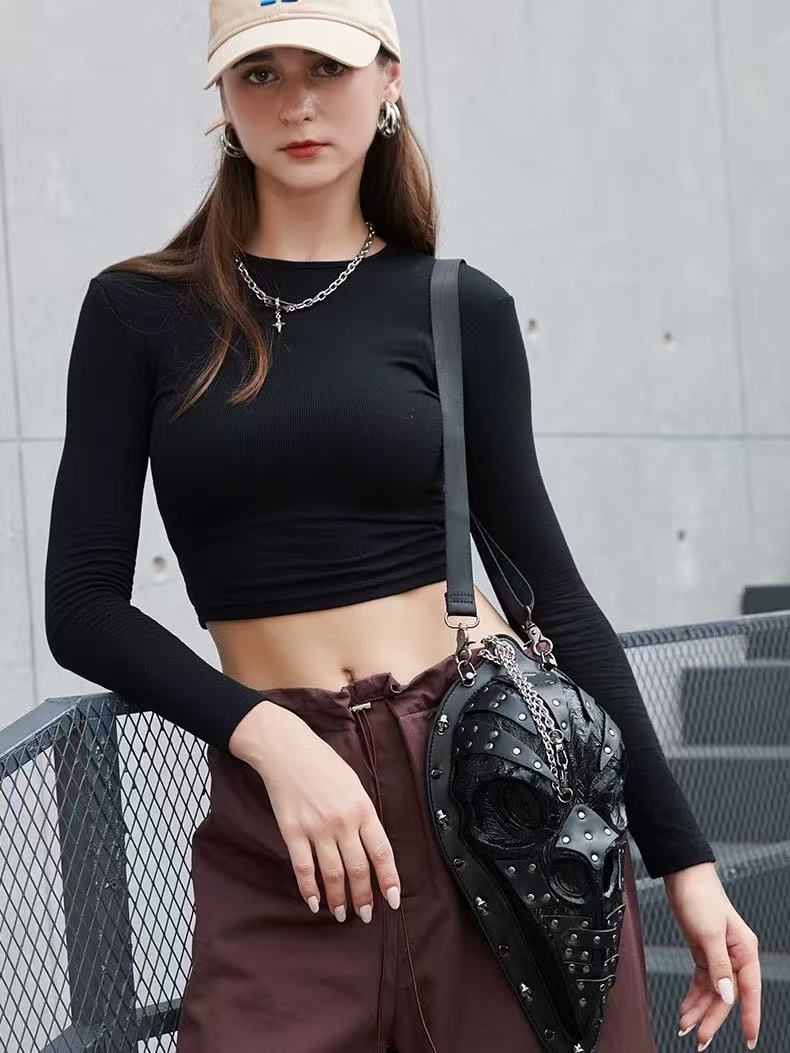 Punk fashion cross-body bag