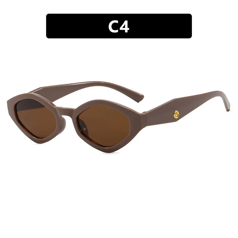 Diamond Shaped Sunglasses Y2K Women's Fashion Sunglasses Retro Alien Sunglasses INS Punk Hip-hop Polygonal Sunglasses