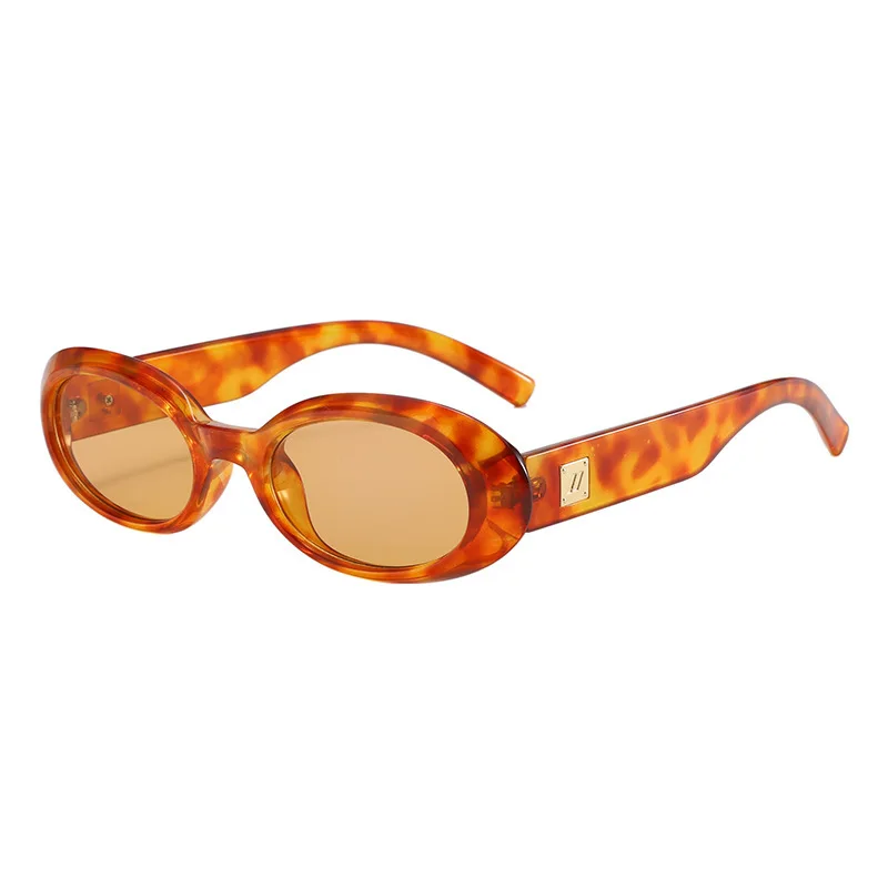 Women's Polarized Retro Oval Sunglasses UV400 – Small Frame Summer Beach Outdoor Fashion Sun Glasses