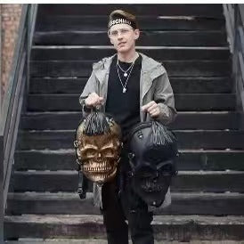 Hip-hop rock trend men's backpack