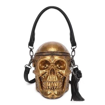 Unisex fashion skull pattern shoulder bag and handbag