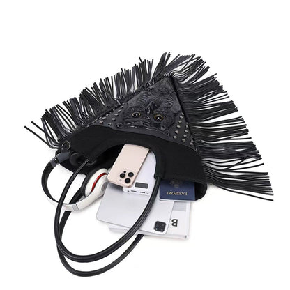 Bike punk babes personality shoulder bag