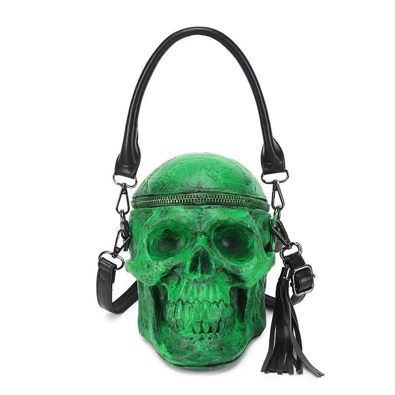 Unisex fashion skull pattern shoulder bag and handbag