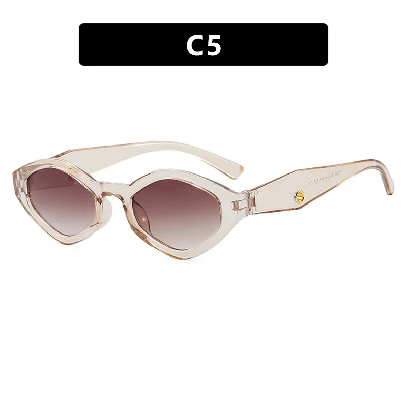 Diamond Shaped Sunglasses Y2K Women's Fashion Sunglasses Retro Alien Sunglasses INS Punk Hip-hop Polygonal Sunglasses