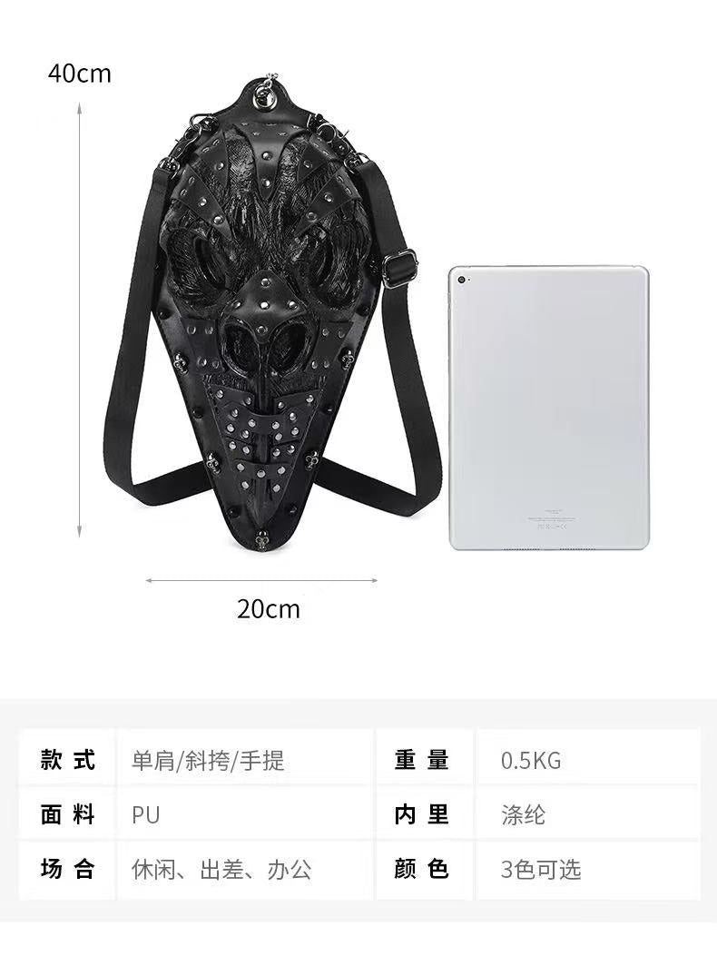 Punk fashion cross-body bag