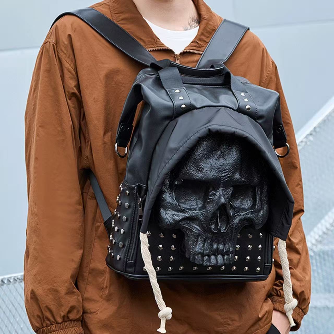 PU leather personalized rivet computer bag leisure travel bag