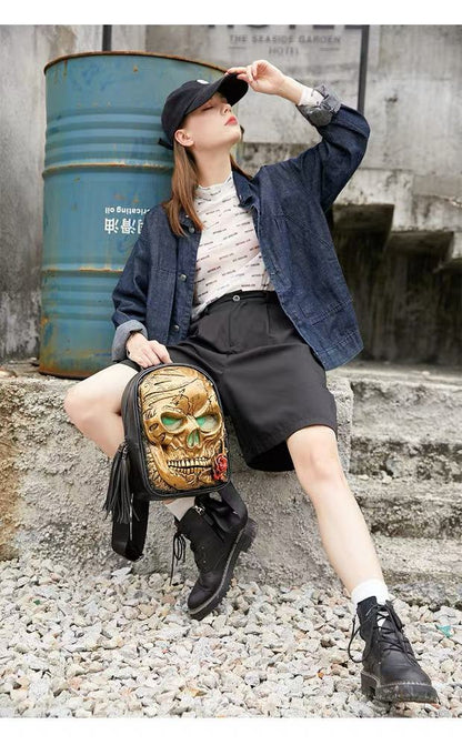 Creative soft leather backpack