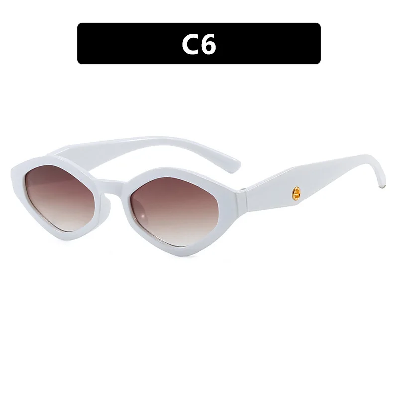 Diamond Shaped Sunglasses Y2K Women's Fashion Sunglasses Retro Alien Sunglasses INS Punk Hip-hop Polygonal Sunglasses