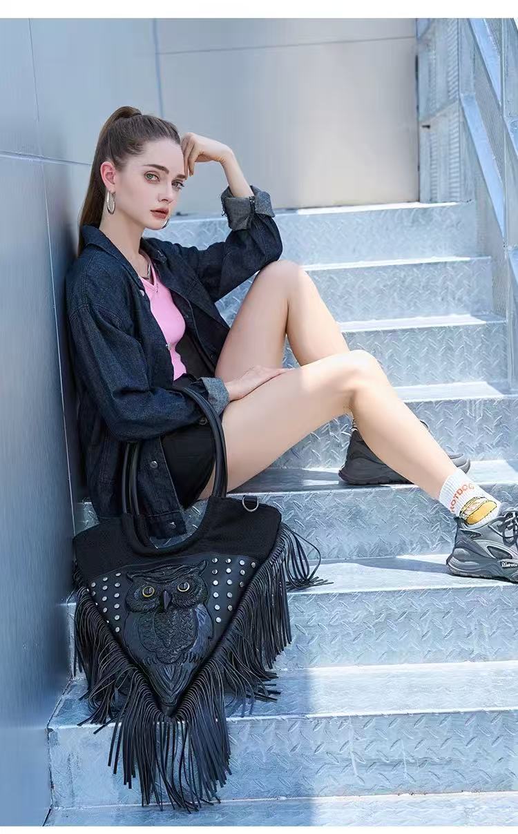 Bike punk babes personality shoulder bag