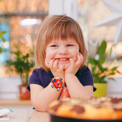 LED Flashing Gyro Bracelets Cartoon Luminous Rotating Wrist Bands Games Kids Creative Lights Glow In The Dark Toys Party Gifts