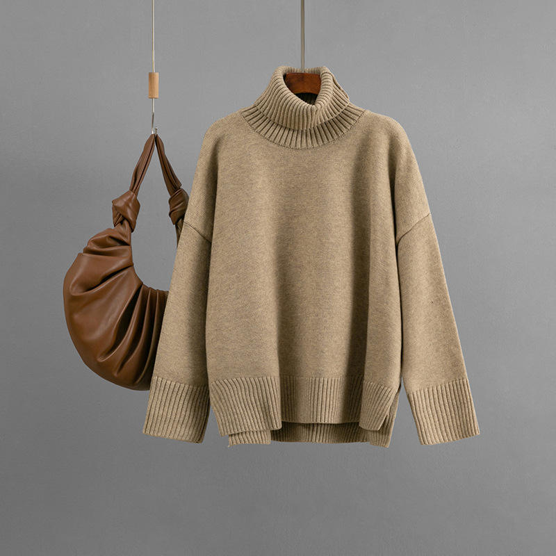 Solid color sweater