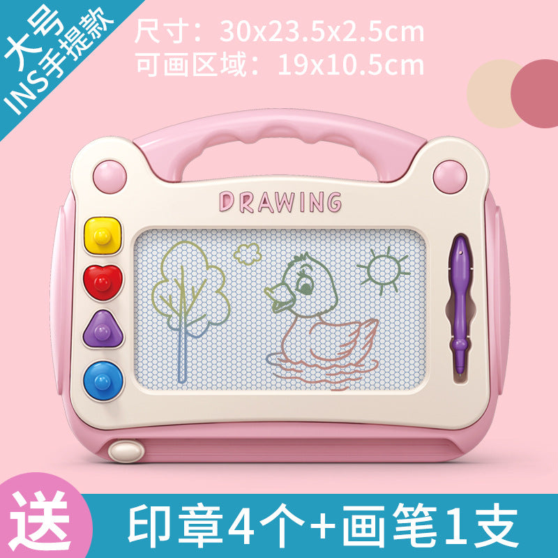 Large Early Childhood Children's Drawing Sketchpad Children's Home Magnetic Writing Board Color Children 1-3 Years Old Baby Toys