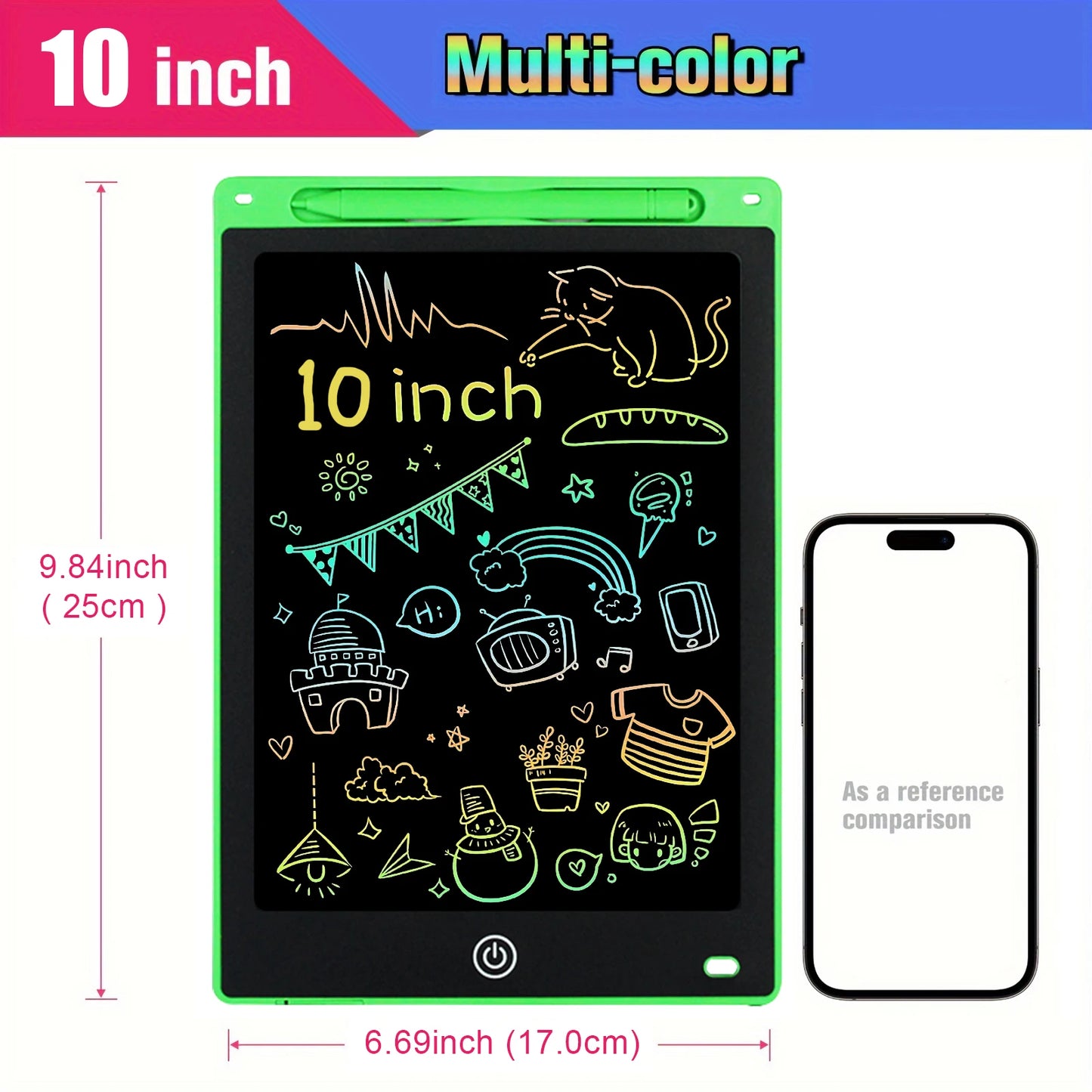 8.5" /10"/12" Drawing Board LCD Writing Tablet For Kids Montessori Educational Toys Student Magic Blackboard Birthday Xmas Gift