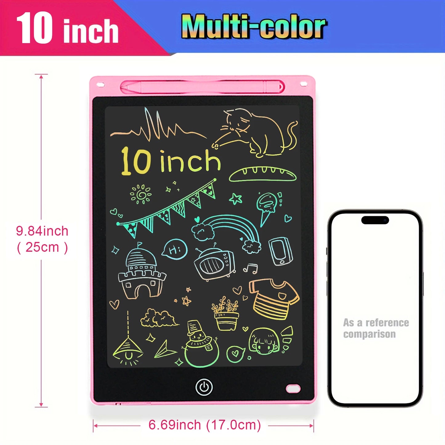 8.5" /10"/12" Drawing Board LCD Writing Tablet For Kids Montessori Educational Toys Student Magic Blackboard Birthday Xmas Gift