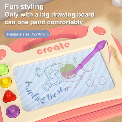 Children's Magnetic Color Drawing Board Writing Board Baby Drawing Board Male and Female Toy Graffiti Board Art Stand