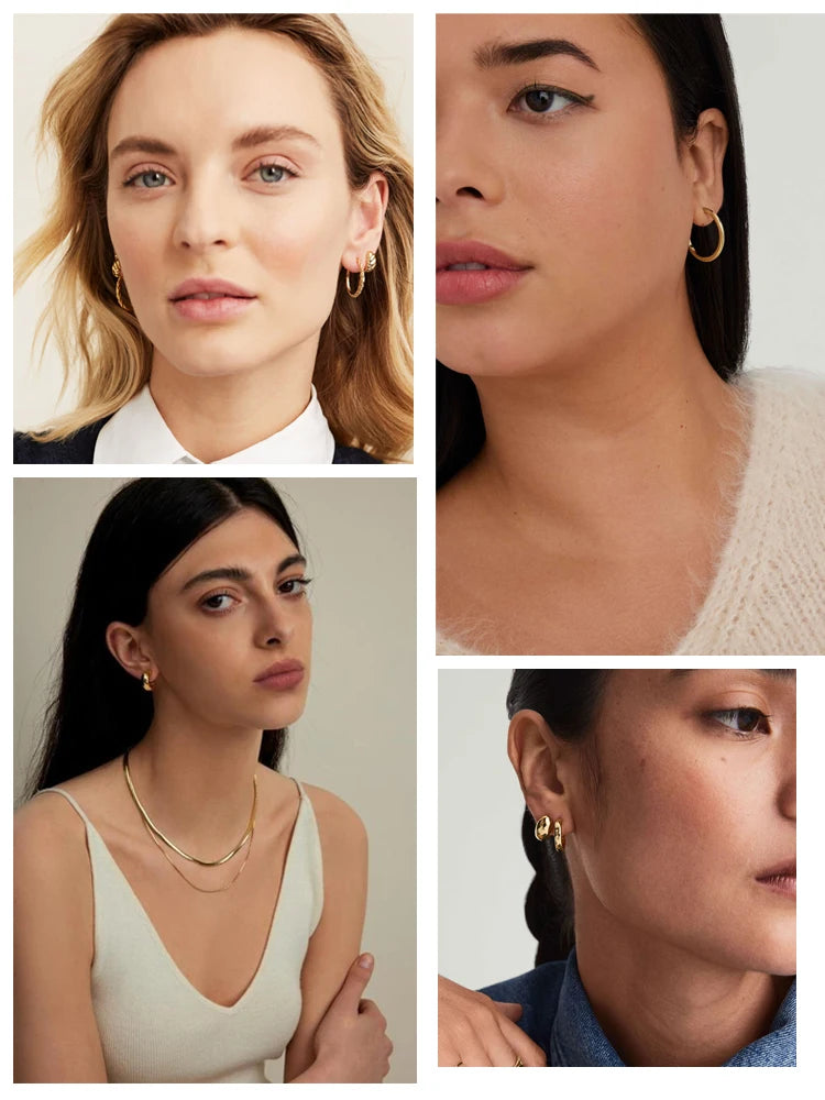 24 pairs of vintage geometric earrings