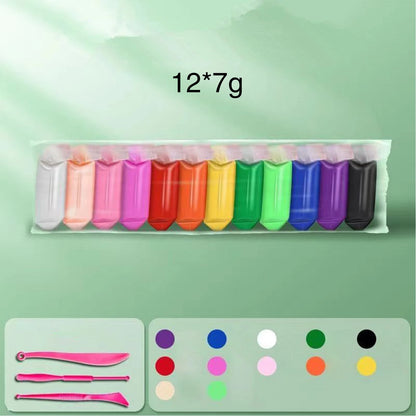 Colored Clay Child Modelling Craft Children Air Dry Clay With Hand Tools Stimulate Kids Early Learning Activities Interactive