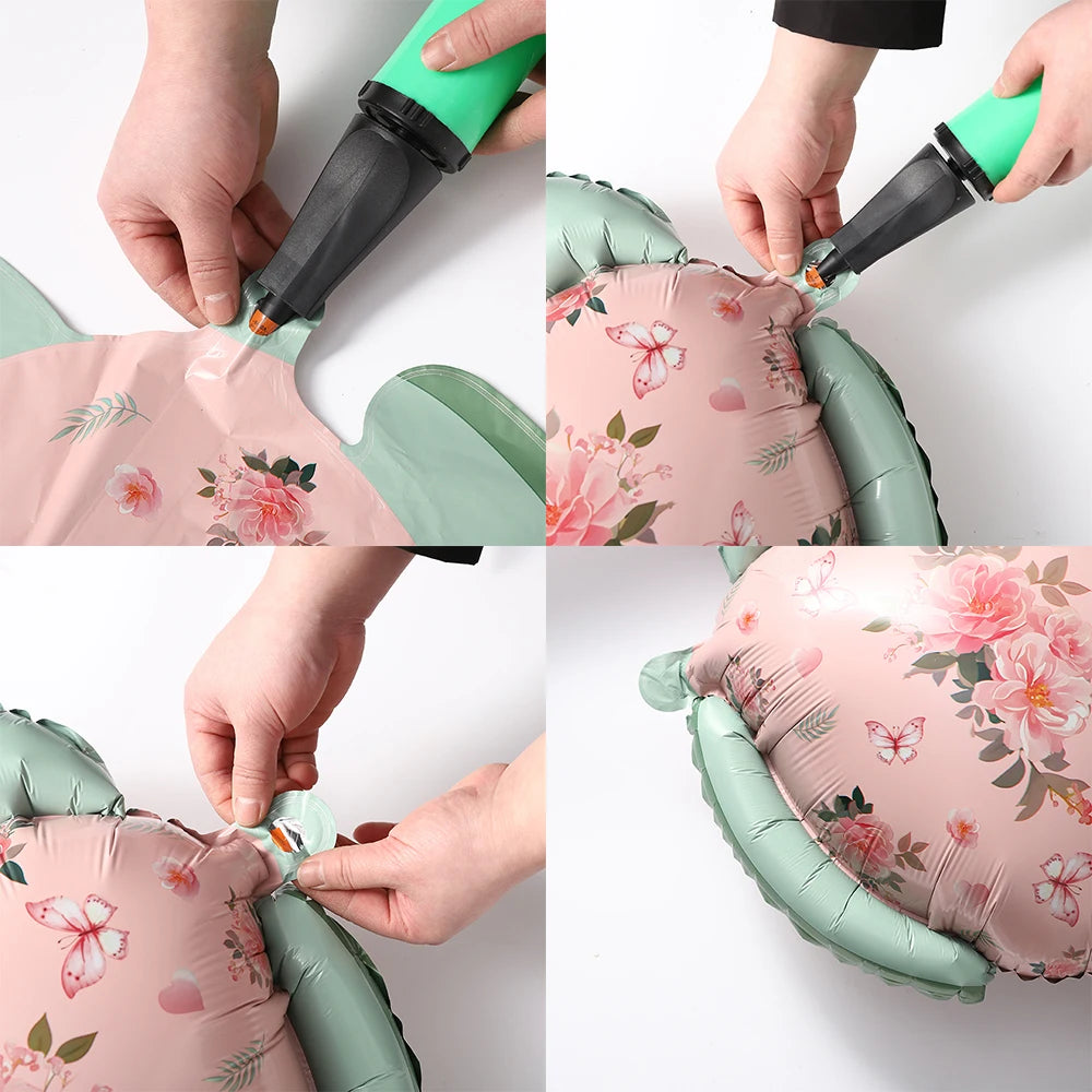 Tea Party Decoration Teapot Foil Balloon LET'S PARTEA Banner  Spiral Macaron Balloon Lady Birthday Afternoon Tea Party Supplies