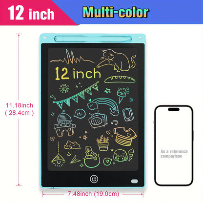 8.5" /10"/12" Drawing Board LCD Writing Tablet For Kids Montessori Educational Toys Student Magic Blackboard Birthday Xmas Gift