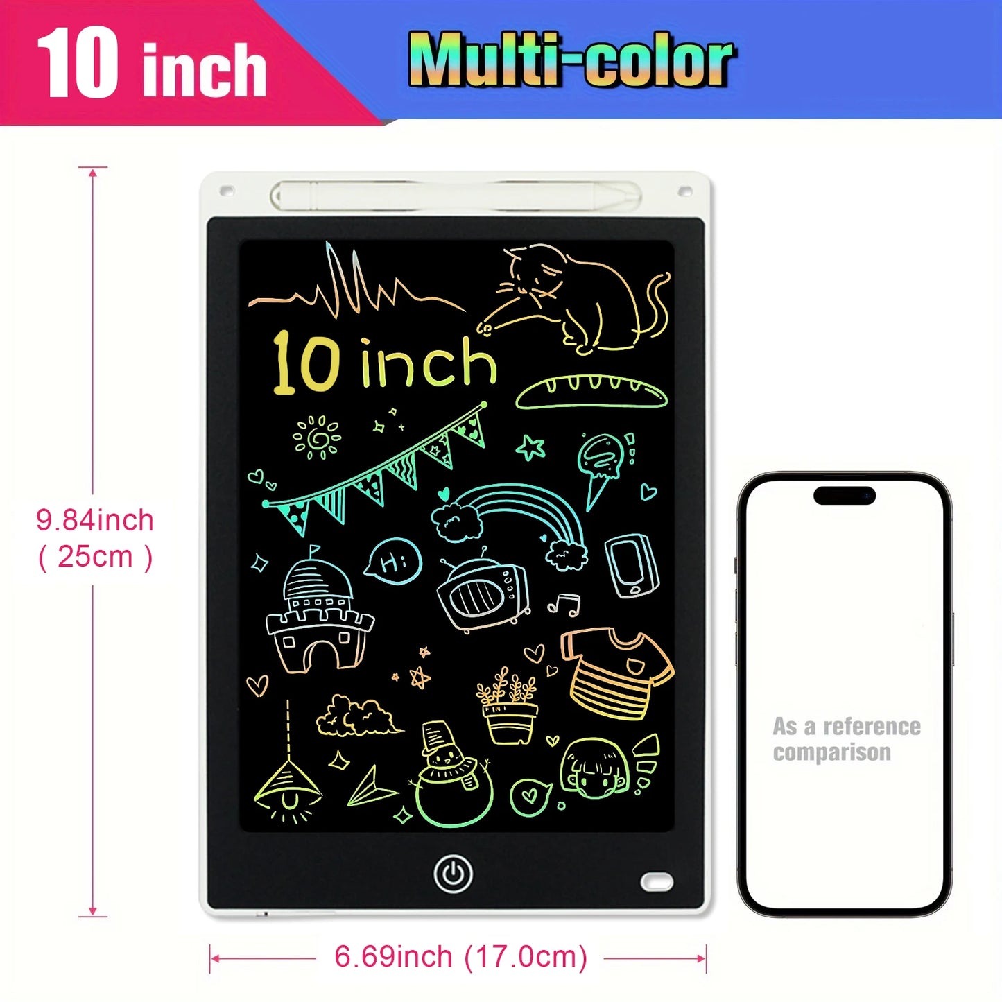8.5" /10"/12" Drawing Board LCD Writing Tablet For Kids Montessori Educational Toys Student Magic Blackboard Birthday Xmas Gift