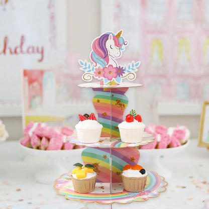 nicorn Cupcake Stand 3-Tier