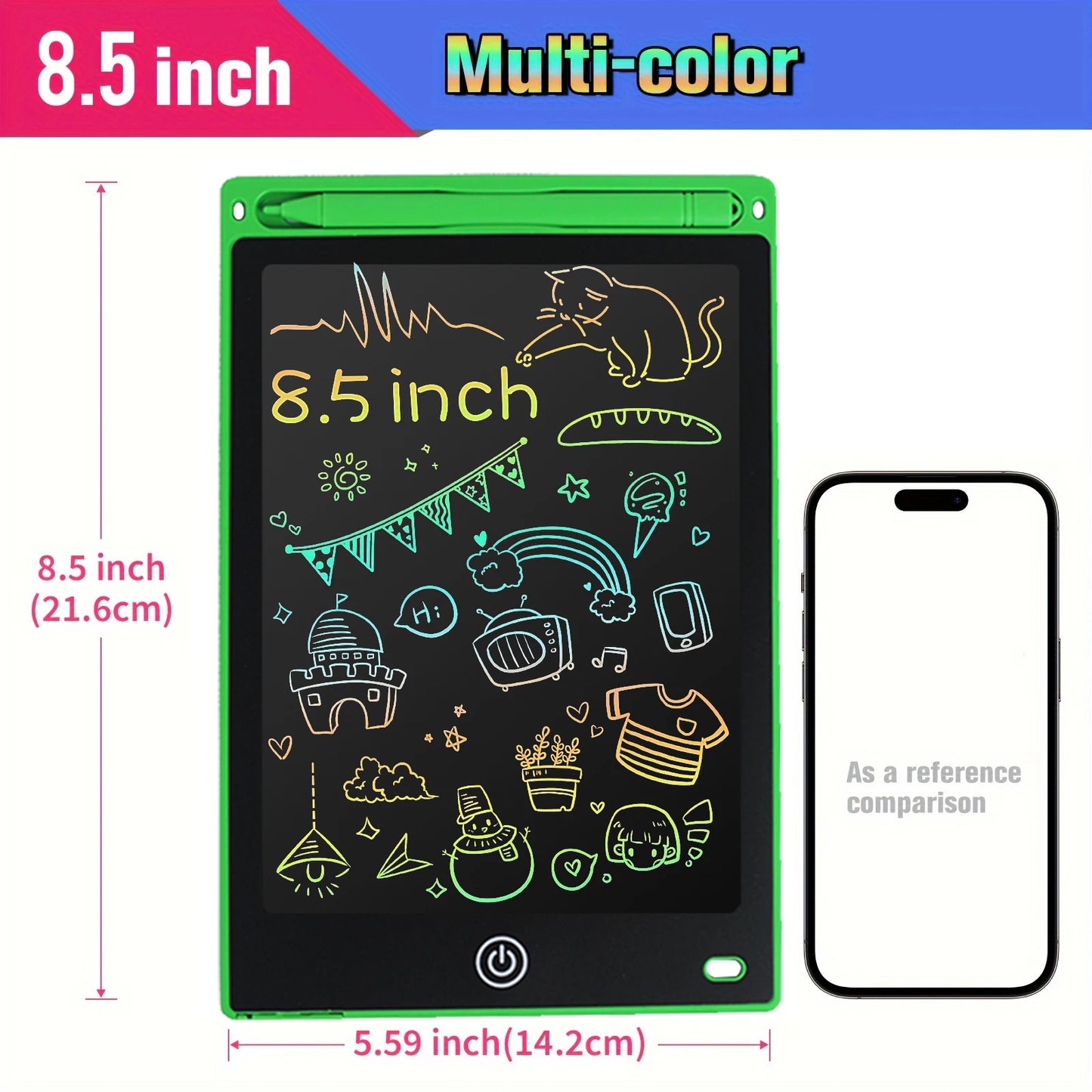 8.5" /10"/12" Drawing Board LCD Writing Tablet For Kids Montessori Educational Toys Student Magic Blackboard Birthday Xmas Gift