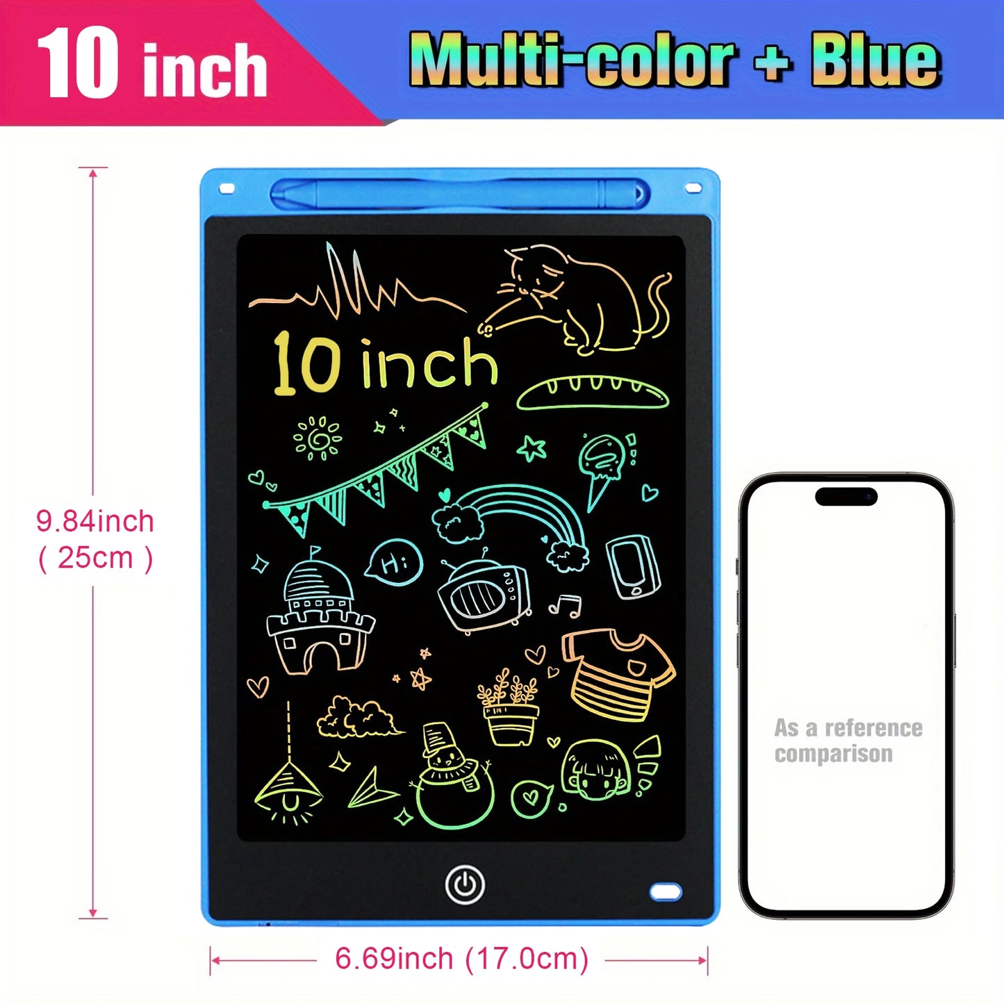 8.5" /10"/12" Drawing Board LCD Writing Tablet For Kids Montessori Educational Toys Student Magic Blackboard Birthday Xmas Gift