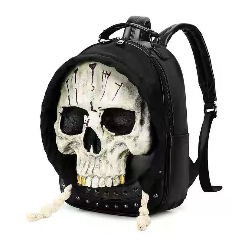 Cool personality 3D skeleton backpack