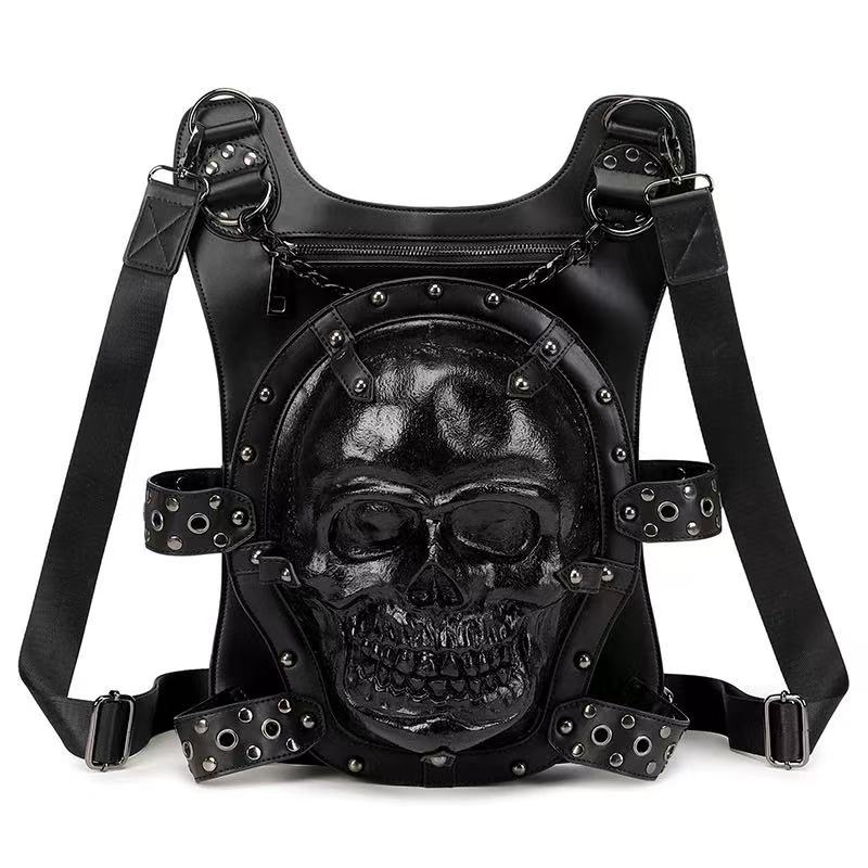 Non-mainstream three-dimensional skull personality backpack