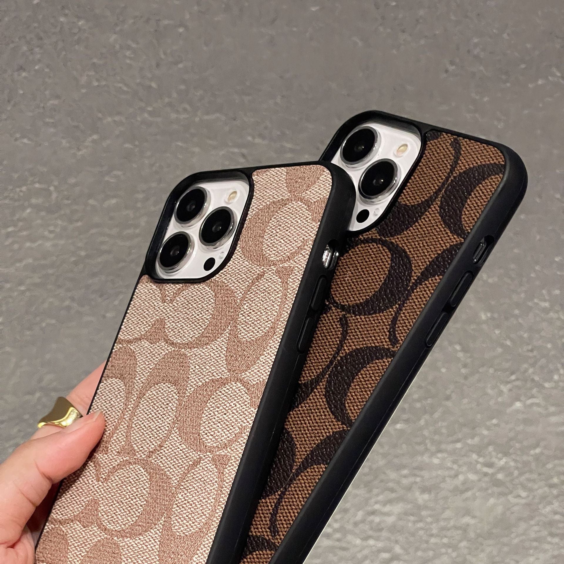 Luxury brand artificial leather designer mobile phone case