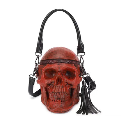 Unisex fashion skull pattern shoulder bag and handbag