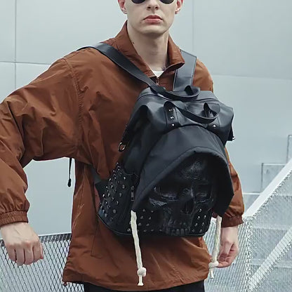 PU leather personalized rivet computer bag leisure travel bag