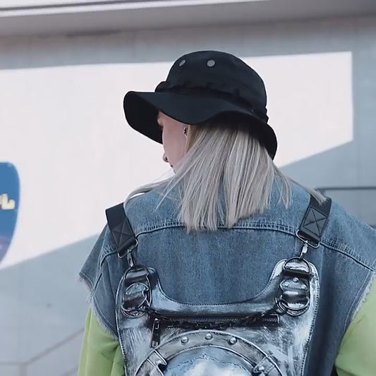 Non-mainstream three-dimensional skull personality backpack